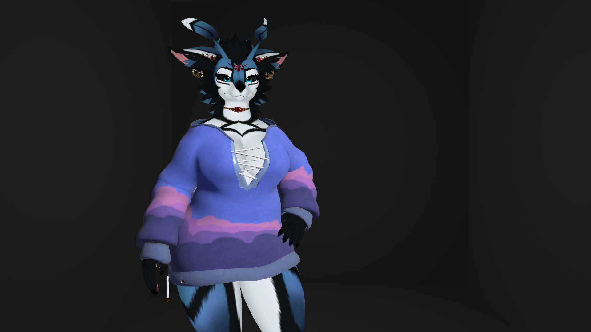 Comfy sweater with wing openings - foxmoth