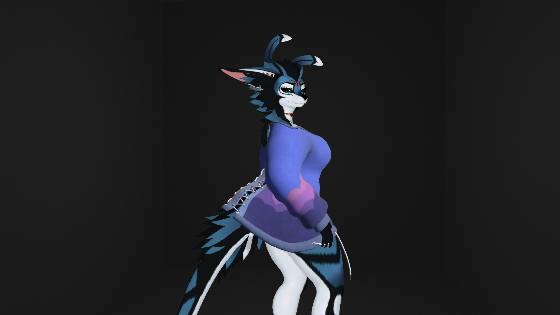 Comfy sweater with wing openings - foxmoth