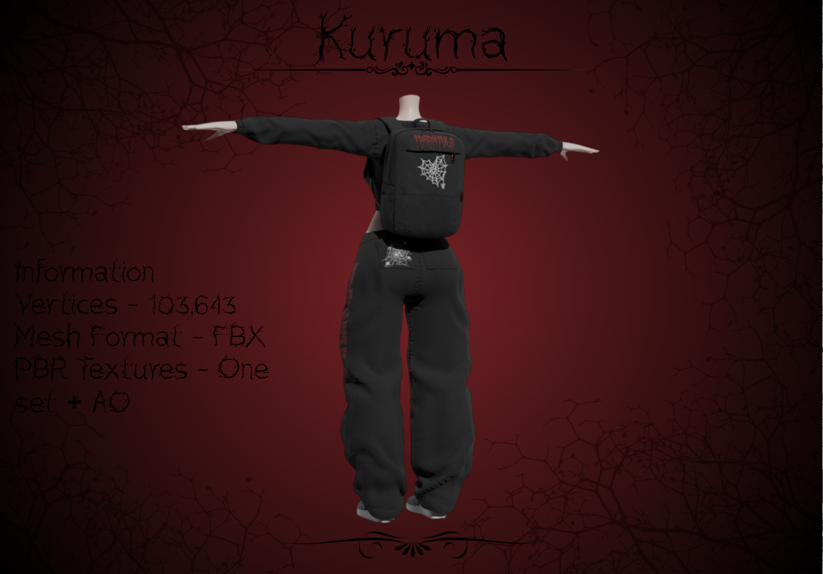 Tarantula Comfy Set