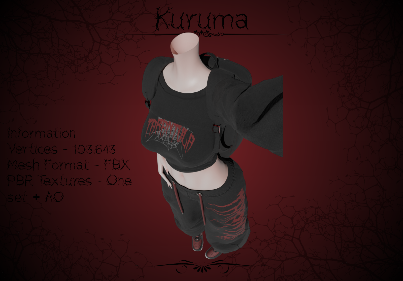 Tarantula Comfy Set