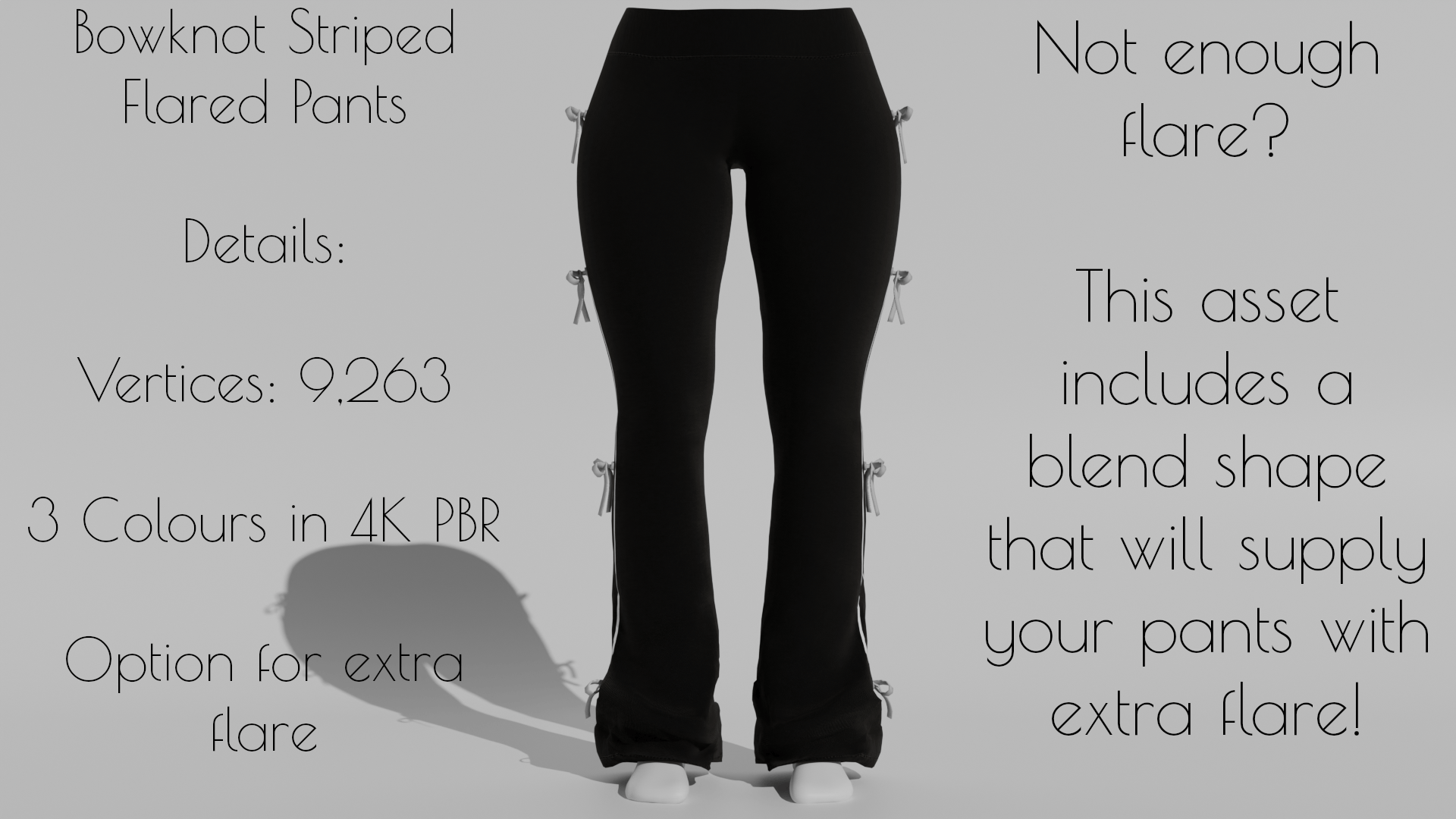 BowKnot Flared Pants