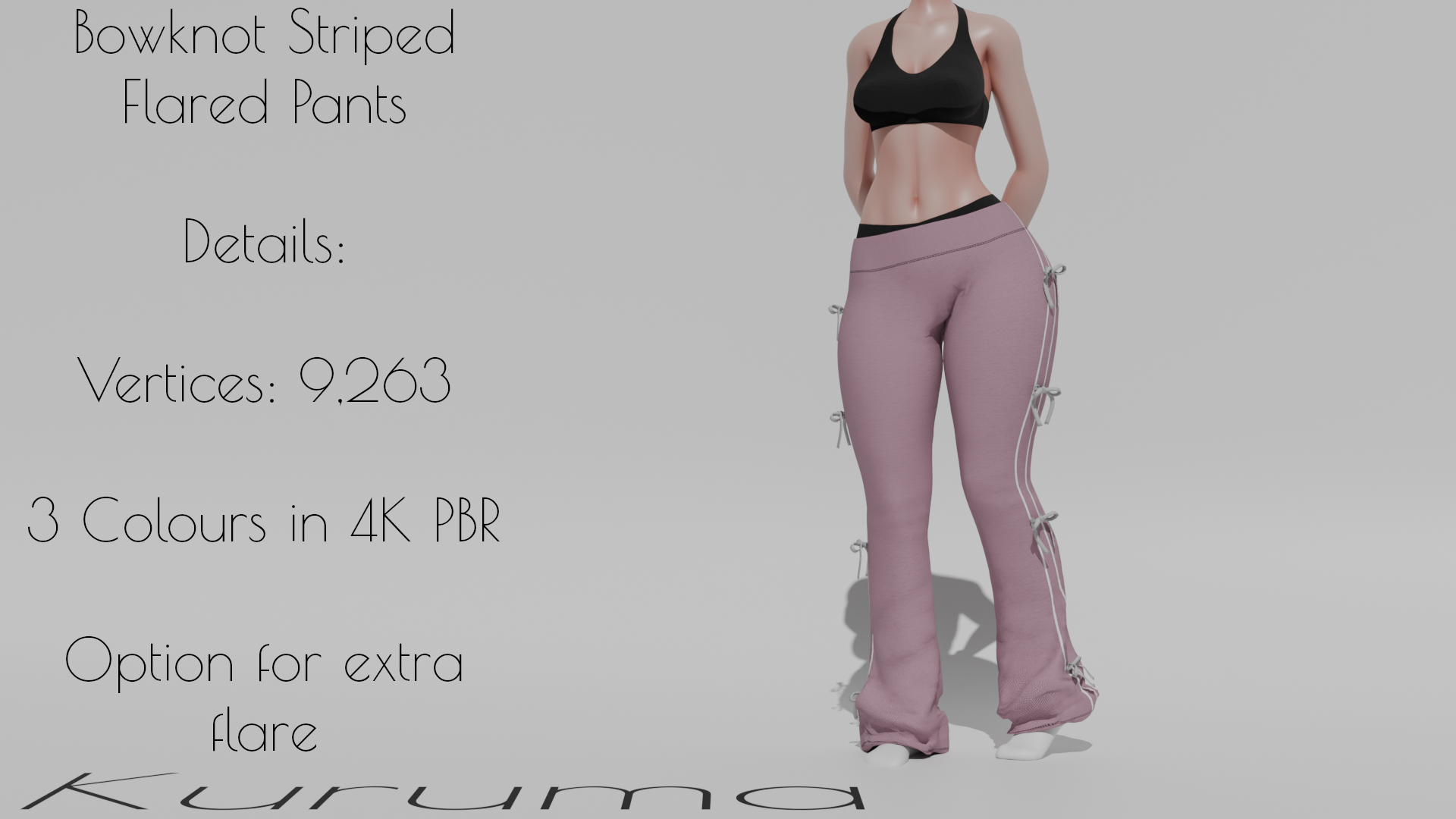 BowKnot Flared Pants