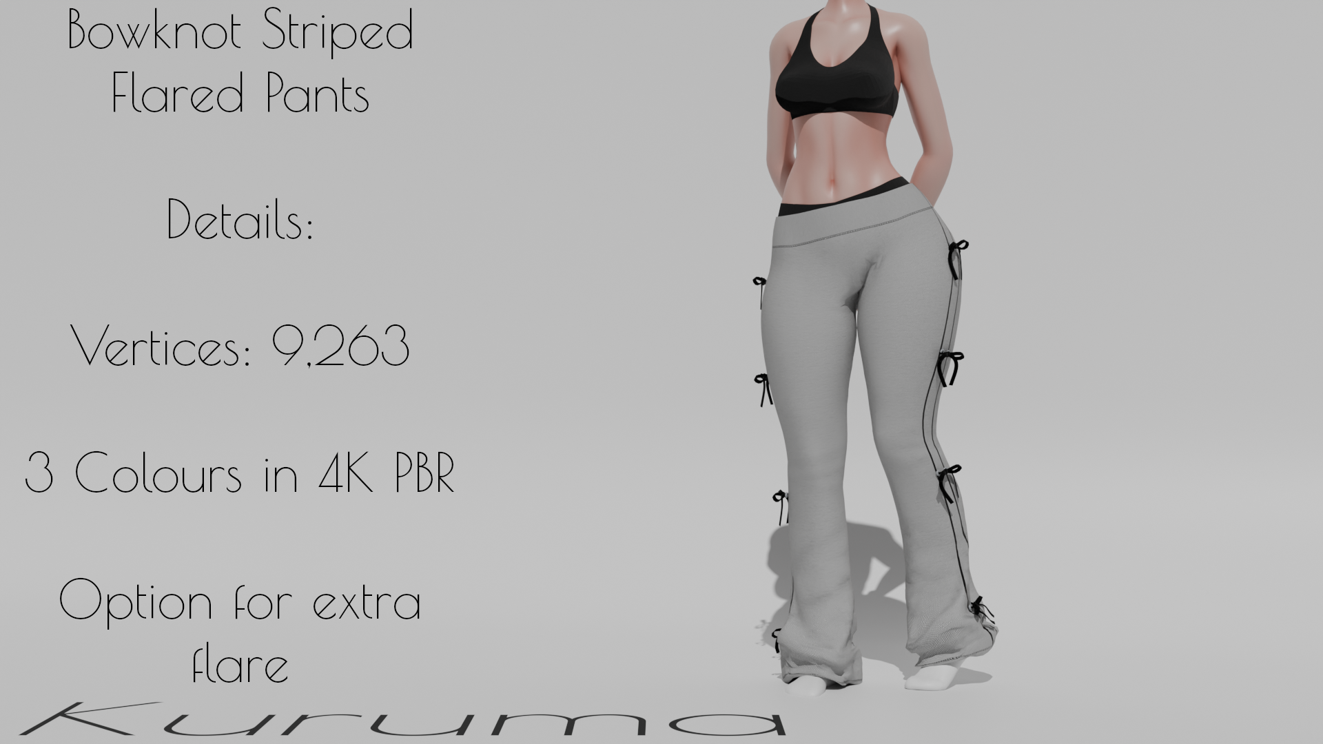 BowKnot Flared Pants