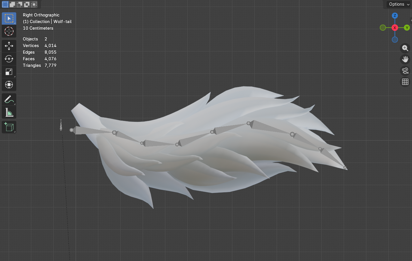 Wolf tail - Tail asset