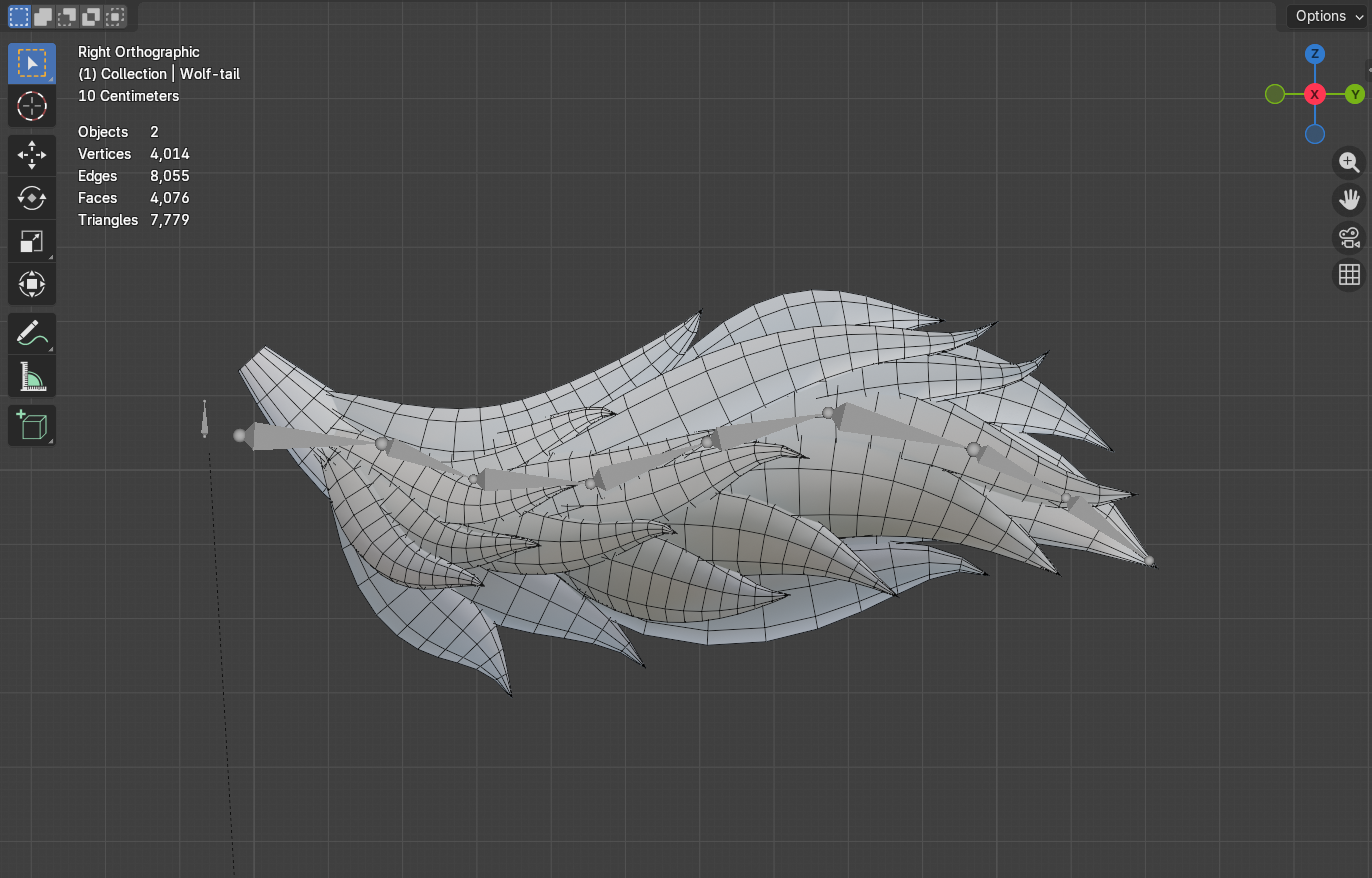 Wolf tail - Tail asset