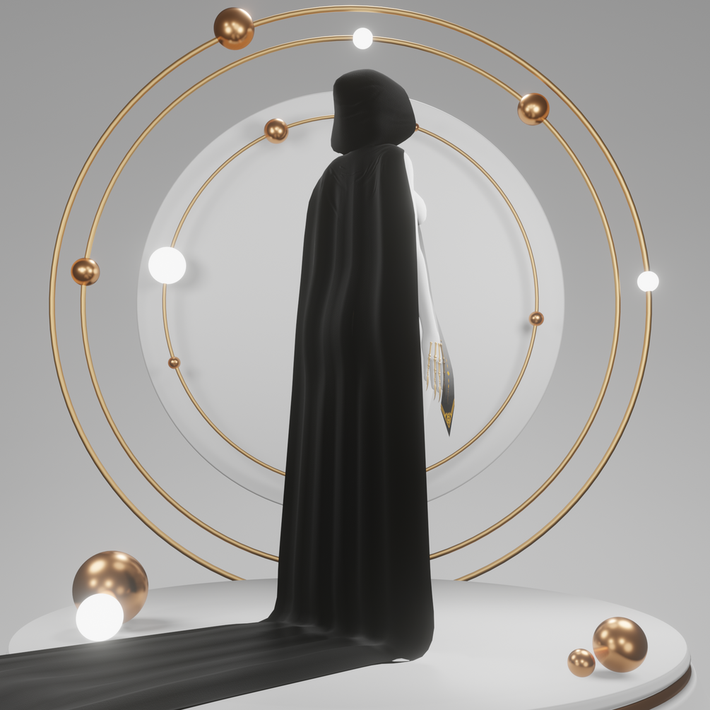 Long hooded cloak (SERVER FREE)