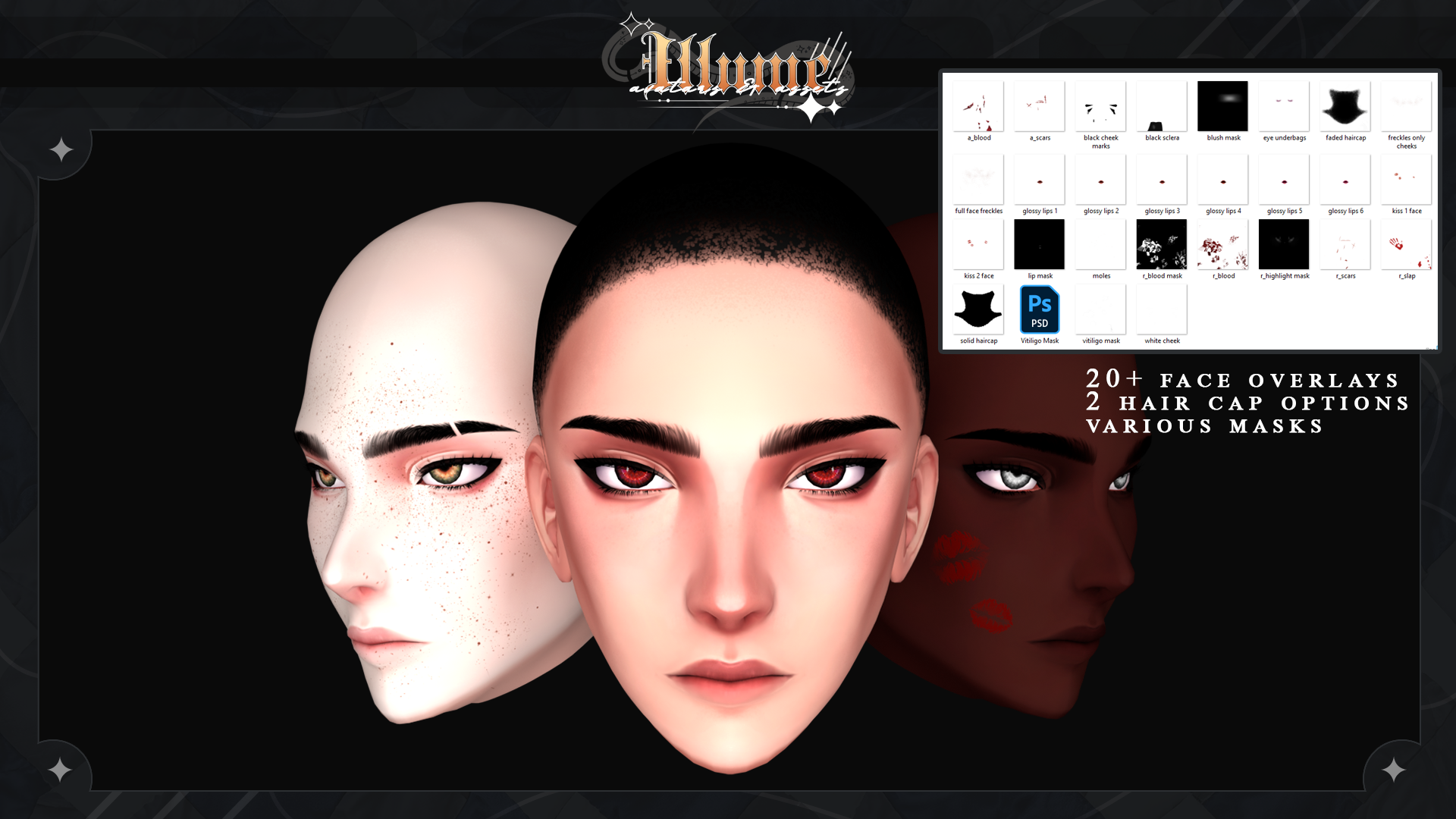 SANGUINE MALE HEAD + UE SHAPEKEYS