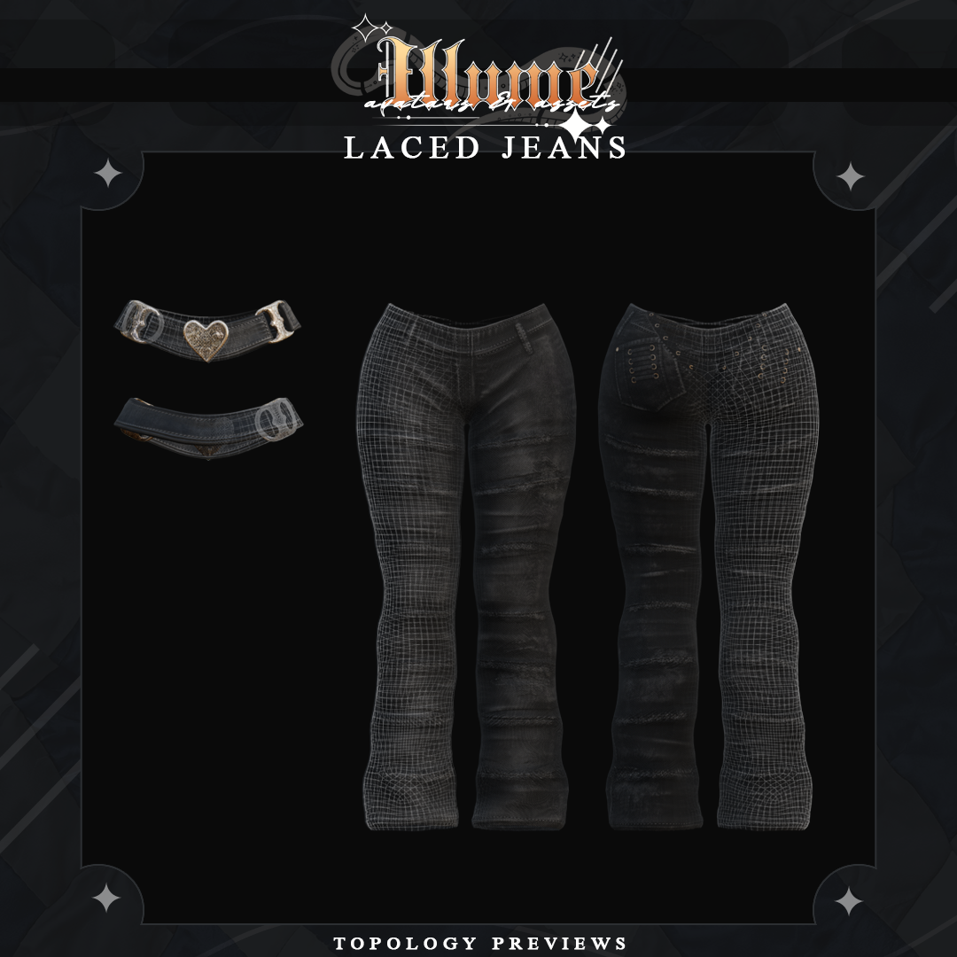 LACED JEANS ASSET ( FIT, RP, EGIRL, VENUS & MORE )