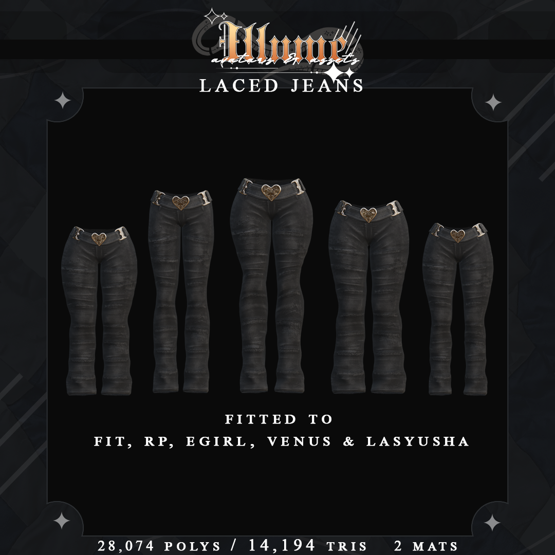 LACED JEANS ASSET ( FIT, RP, EGIRL, VENUS & MORE )