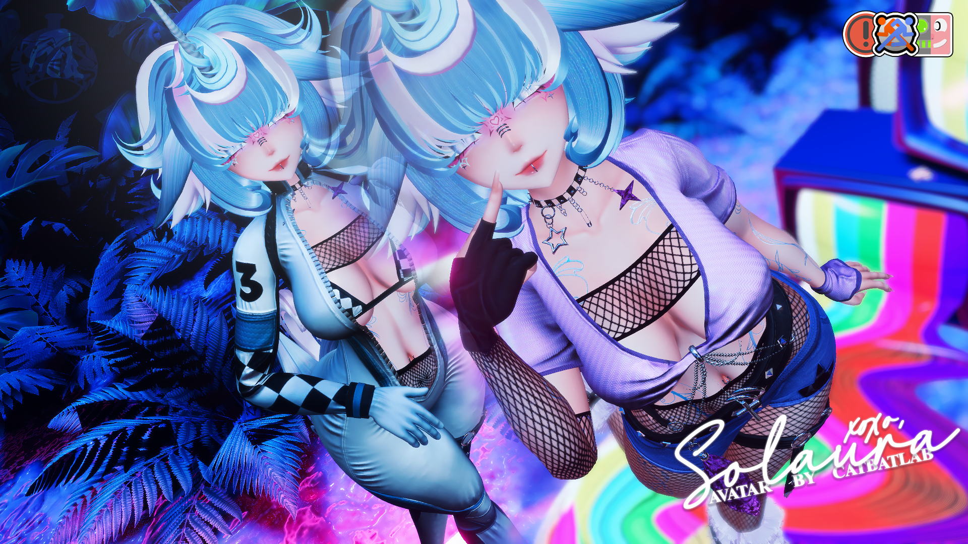 " SOLAURA " VR MODEL + VRCFT/GOGOLOCO/SPS