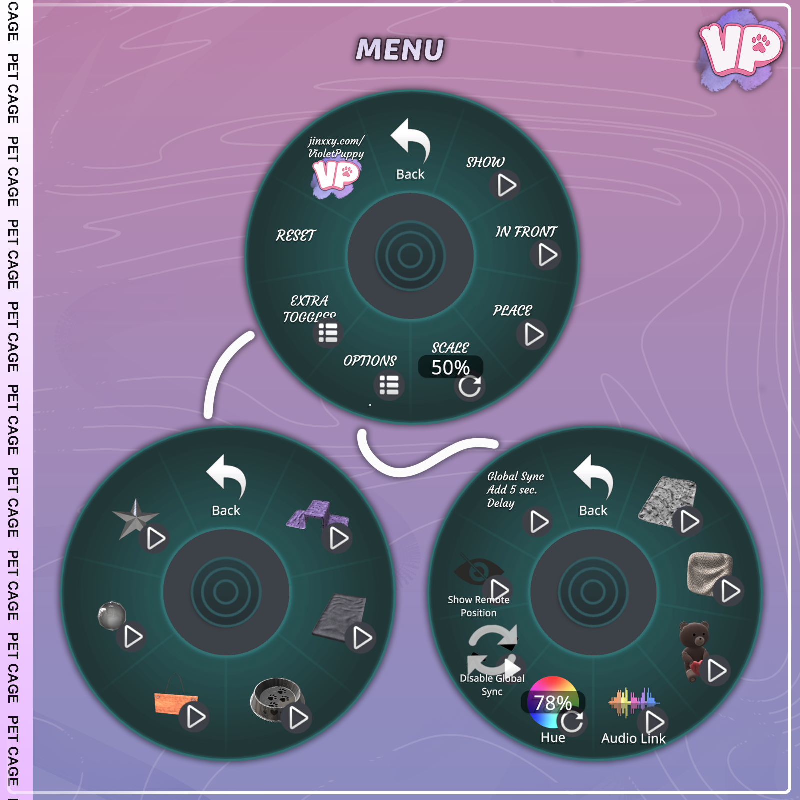 Comfy Pet Cage v2 | VRC Fury | World Constraint
