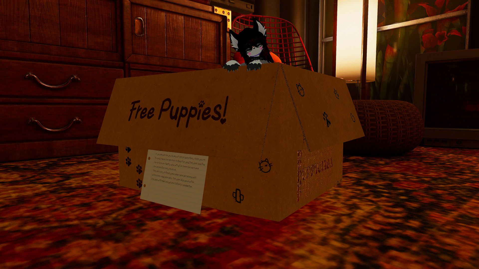 Cute Pet Box | World Constraint & PhysBones Interaction! | Easy To Install + Tutorial | Already Setup! | WD On & Off