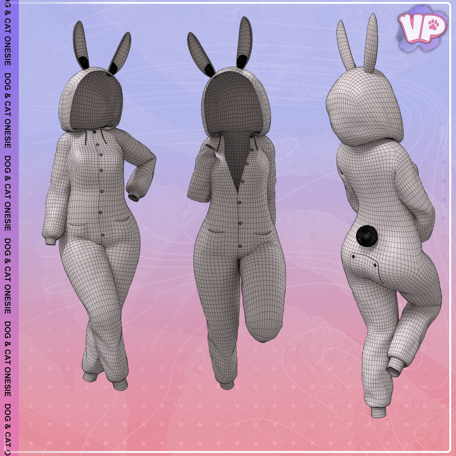 Fox & Bunny Onesie | ZinFit, ZinRP, VRBase, Venus