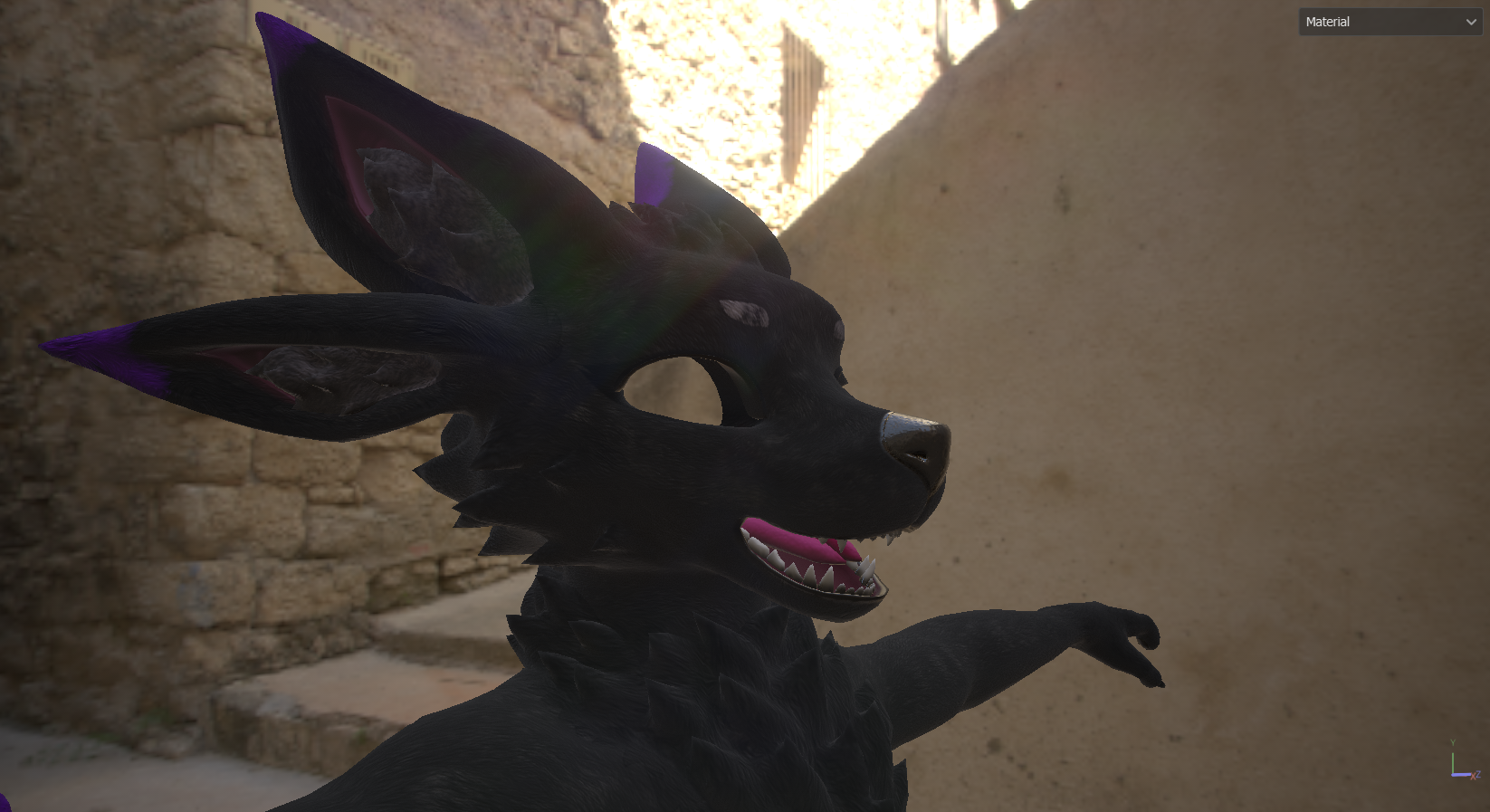 Deuzear Enderman Texture FREE (VRChat,Audiolink,Emission,Matcap)