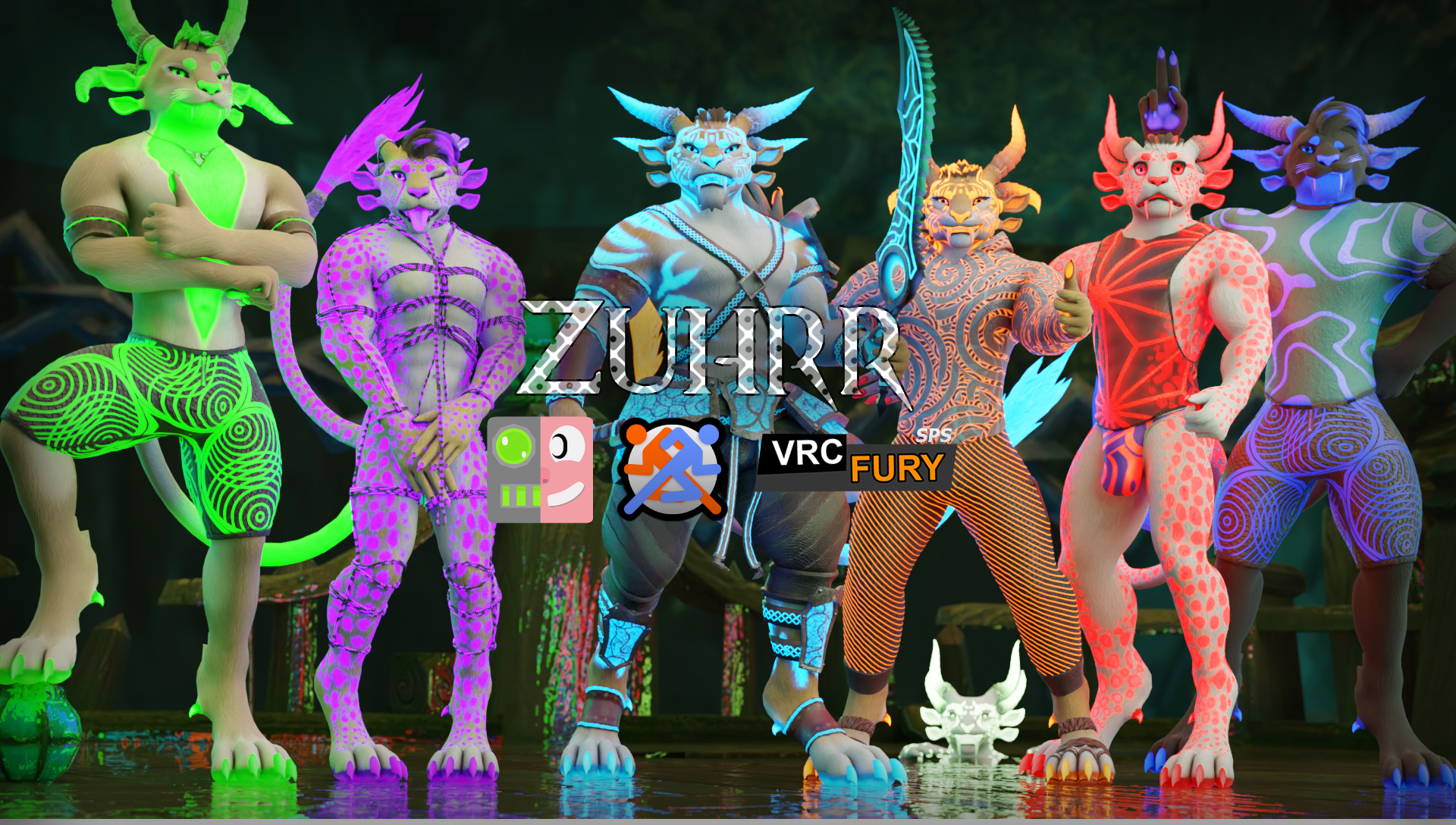 Zuhrr The Catman - VRChat Avatar - (Male)