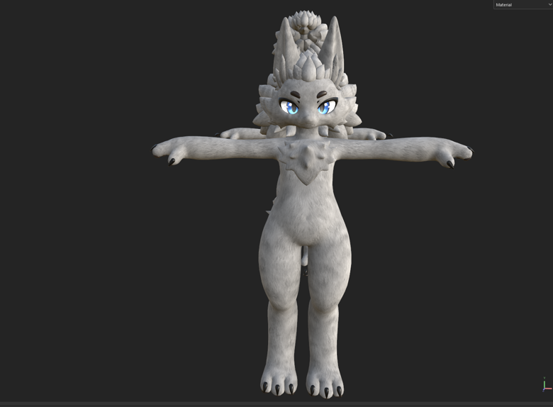 Furbrushed Chibi Mini Novabeast Normal Maps Only
