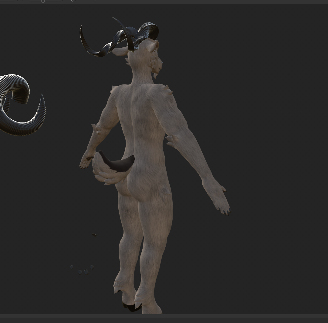 Furbrushed Elliot Deer Normal Maps Only