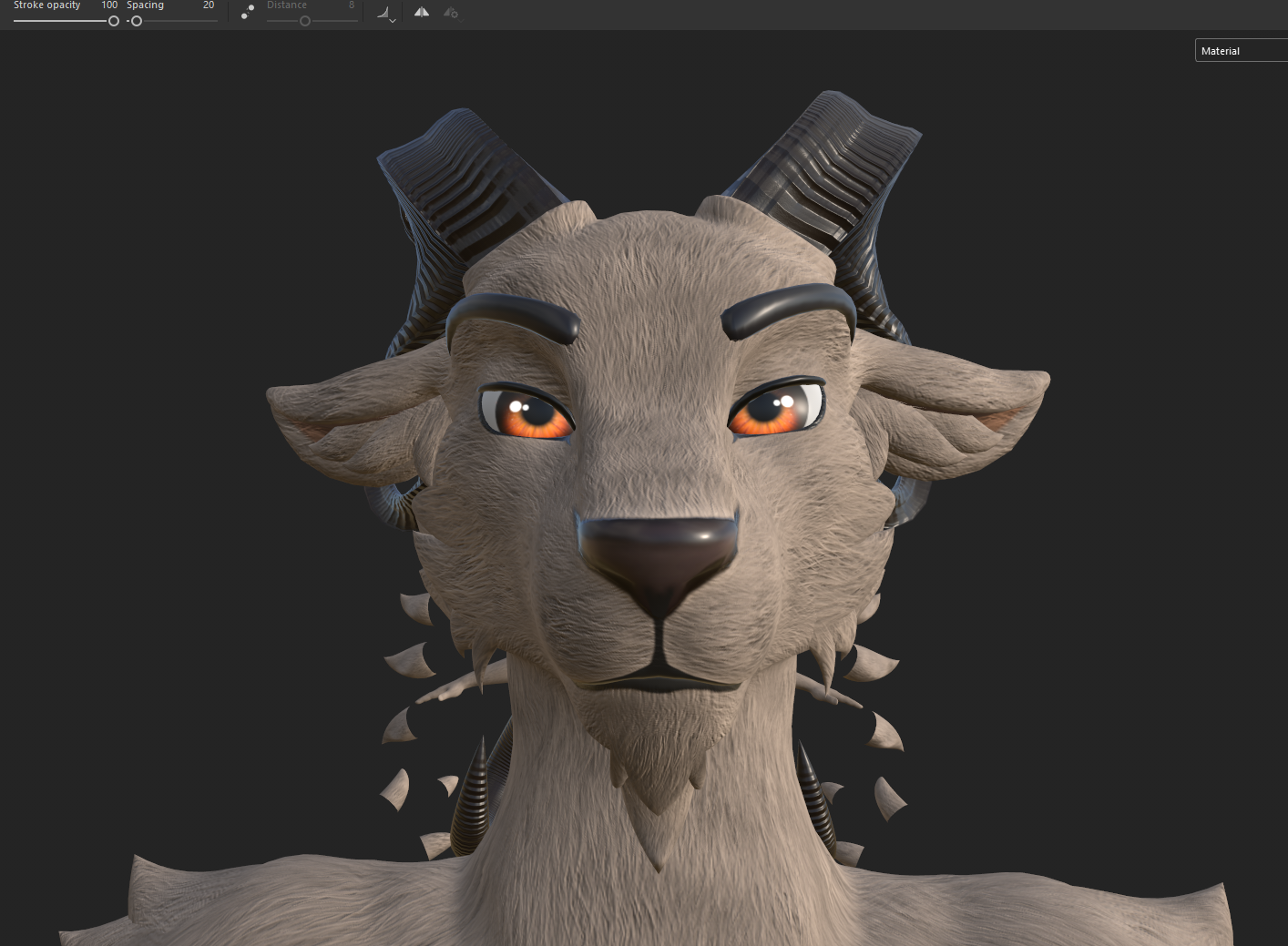 Furbrushed Elliot Deer Normal Maps Only