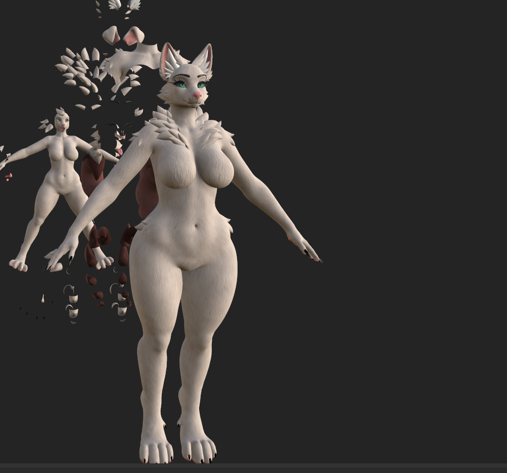 Furbrushed Roxy Normal Maps Only