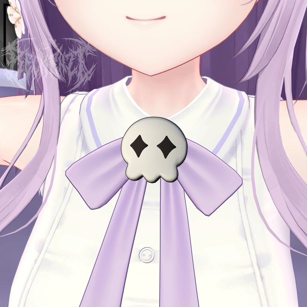Chibi Skull Clip/Pin For VRChat