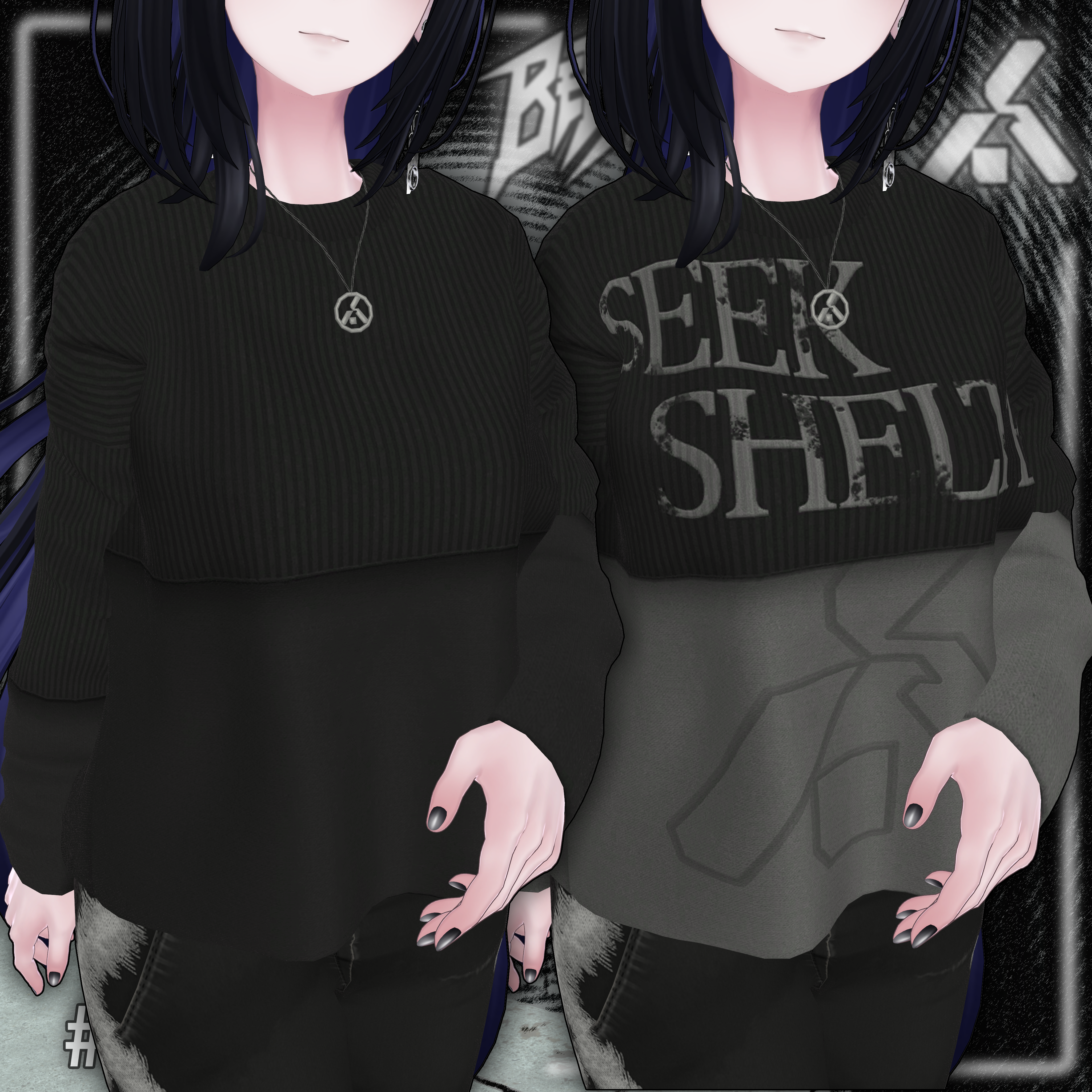 BECKENZI X SHELTER. SWEATSHIRT For ZinFit (M/F), ZinRP(M/F) and Pandabase