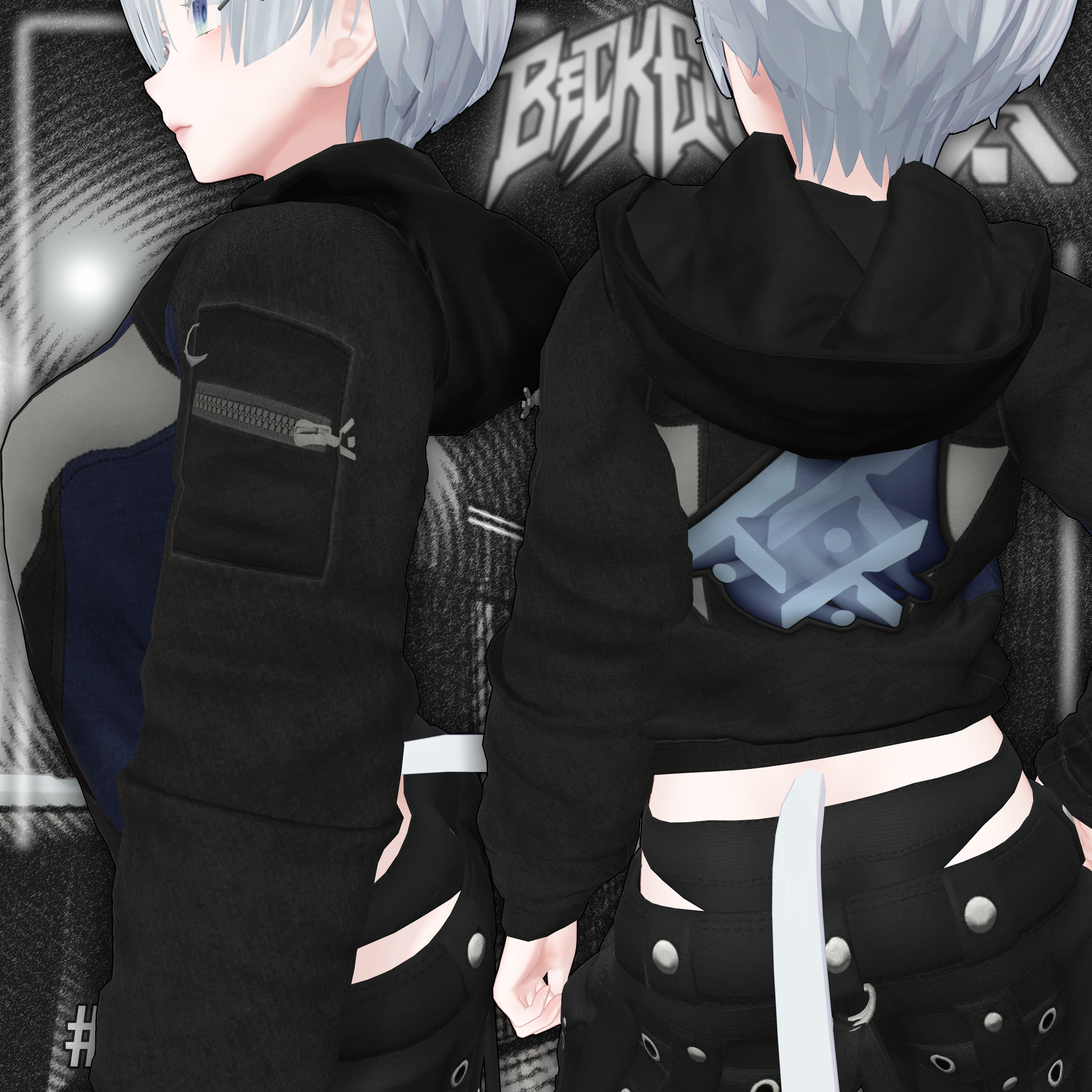 BECKENZI X SHELTER. JACKET w/Hood For ZinFit (M/F), ZinRP(M/F) and Pandabase