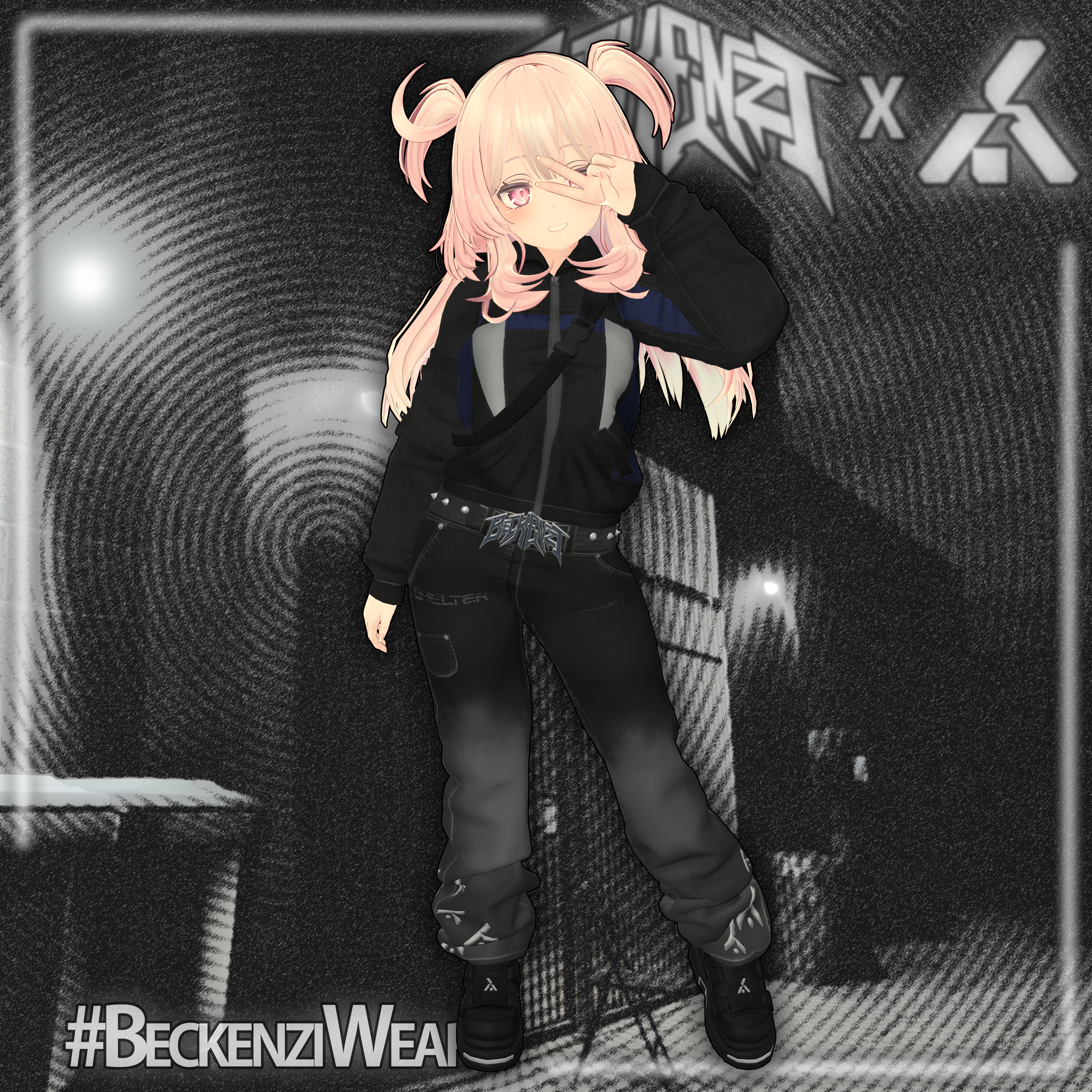 BECKENZI X SHELTER. JACKET w/Hood For ZinFit (M/F), ZinRP(M/F) and Pandabase