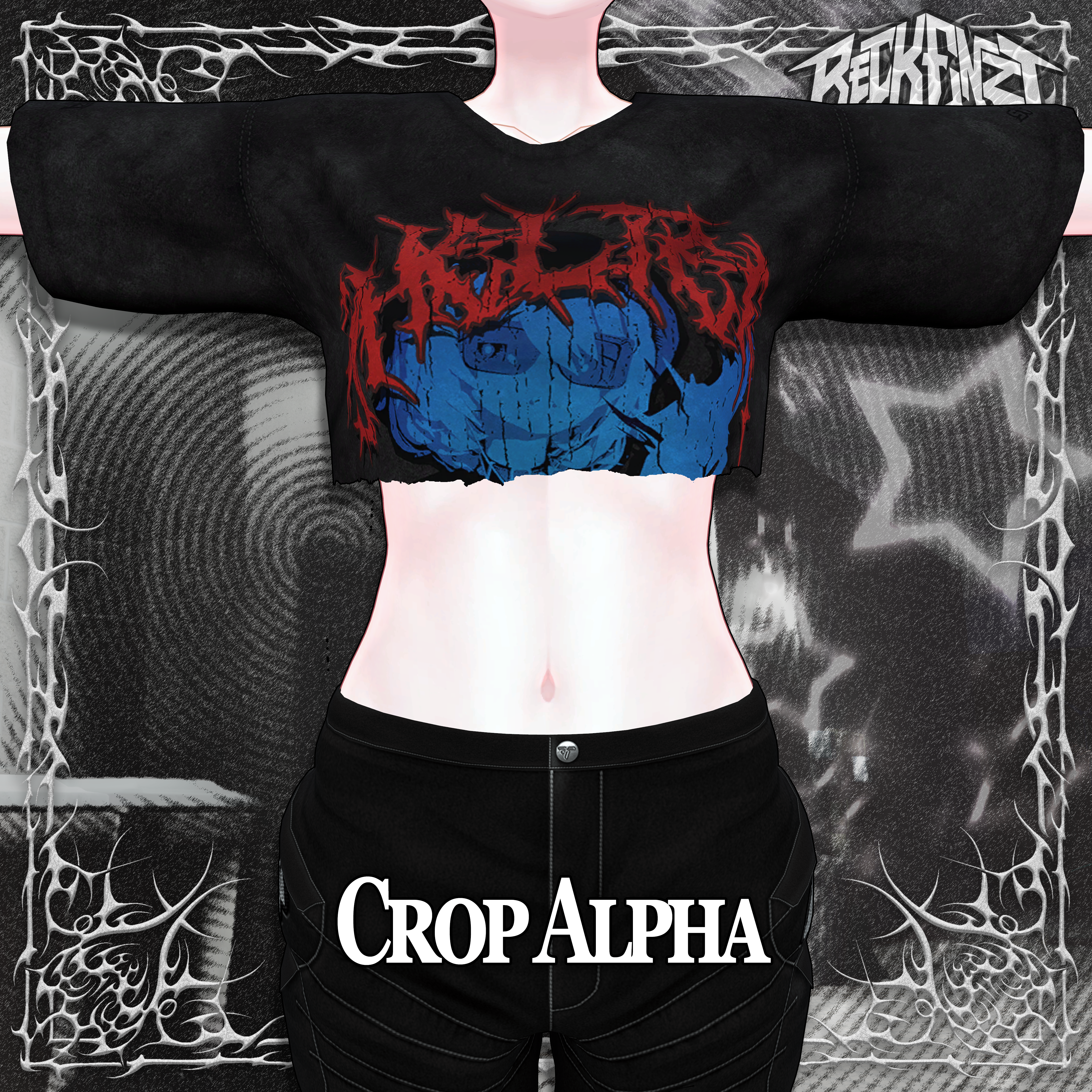 BECKENZI X SHELTER Band Tee For Akil, EGirl, Inclusive, Venus, ZinFit Male and Female, ZinRP Male and Female.