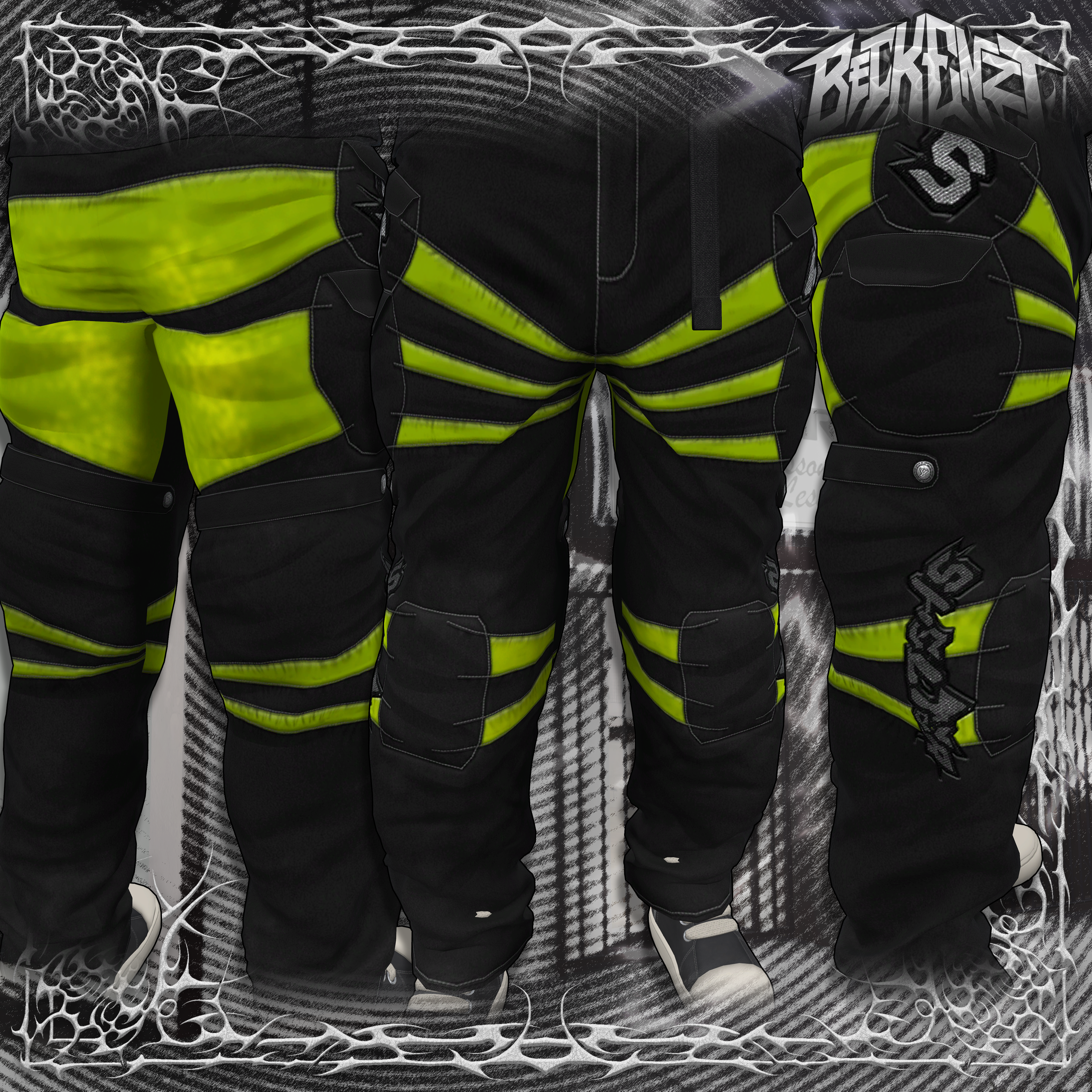 BECKENZI X SHELTER Biker Pants For For Akil, EGirl, Inclusive, Venus, ZinFit Male and Female, ZinRP Male and Female.
