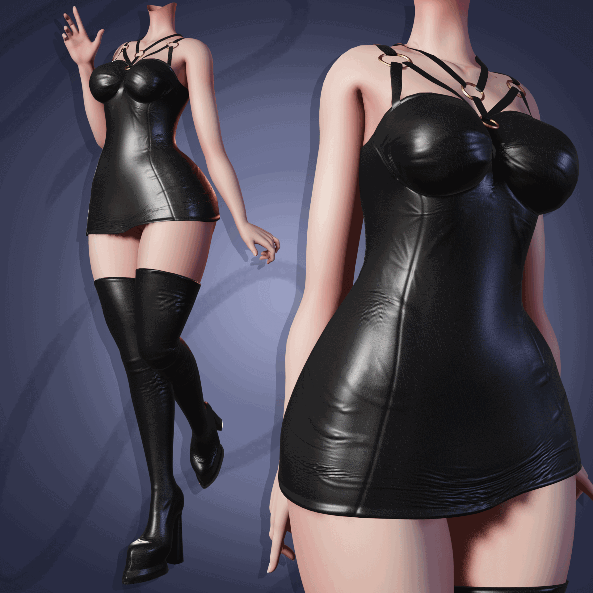 Lady in Leather