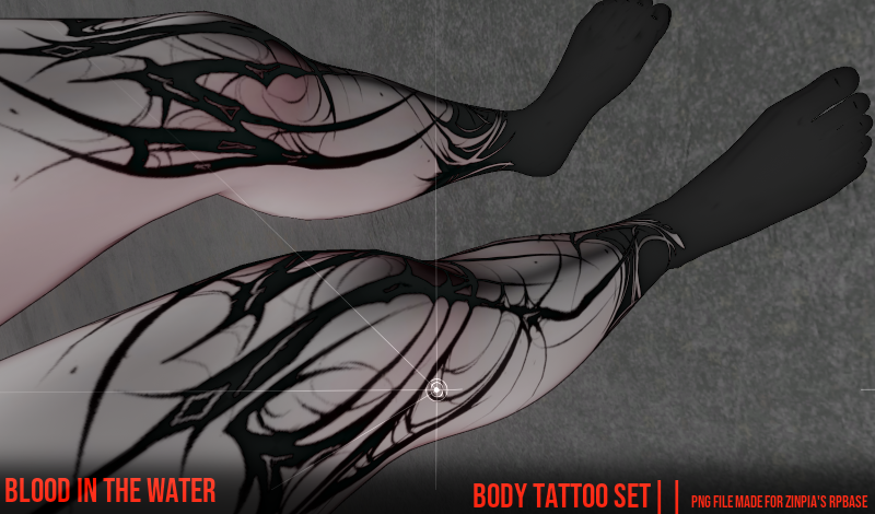 || BLOOD IN THE WATER. Tattoo's for ZinPias RPBase