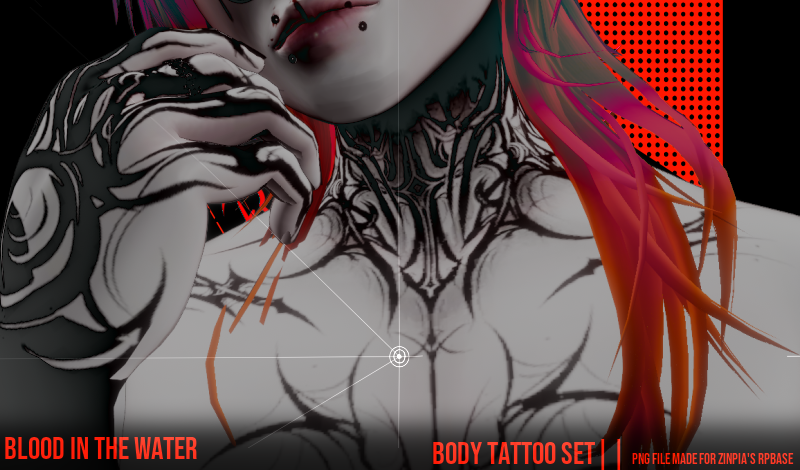 || BLOOD IN THE WATER. Tattoo's for ZinPias RPBase