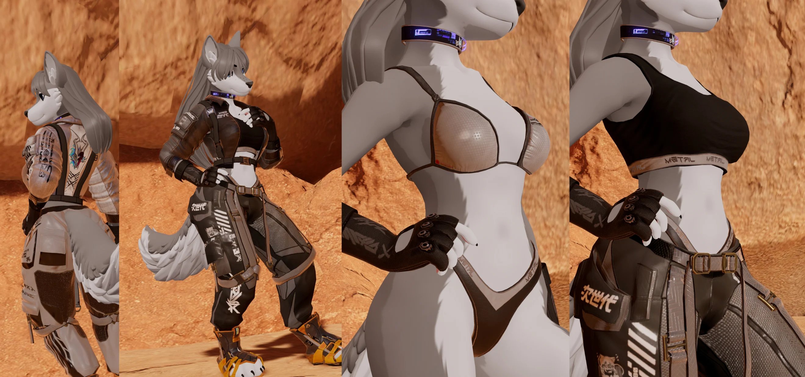 Winterpaw Fem Canine Metaltech clothing
