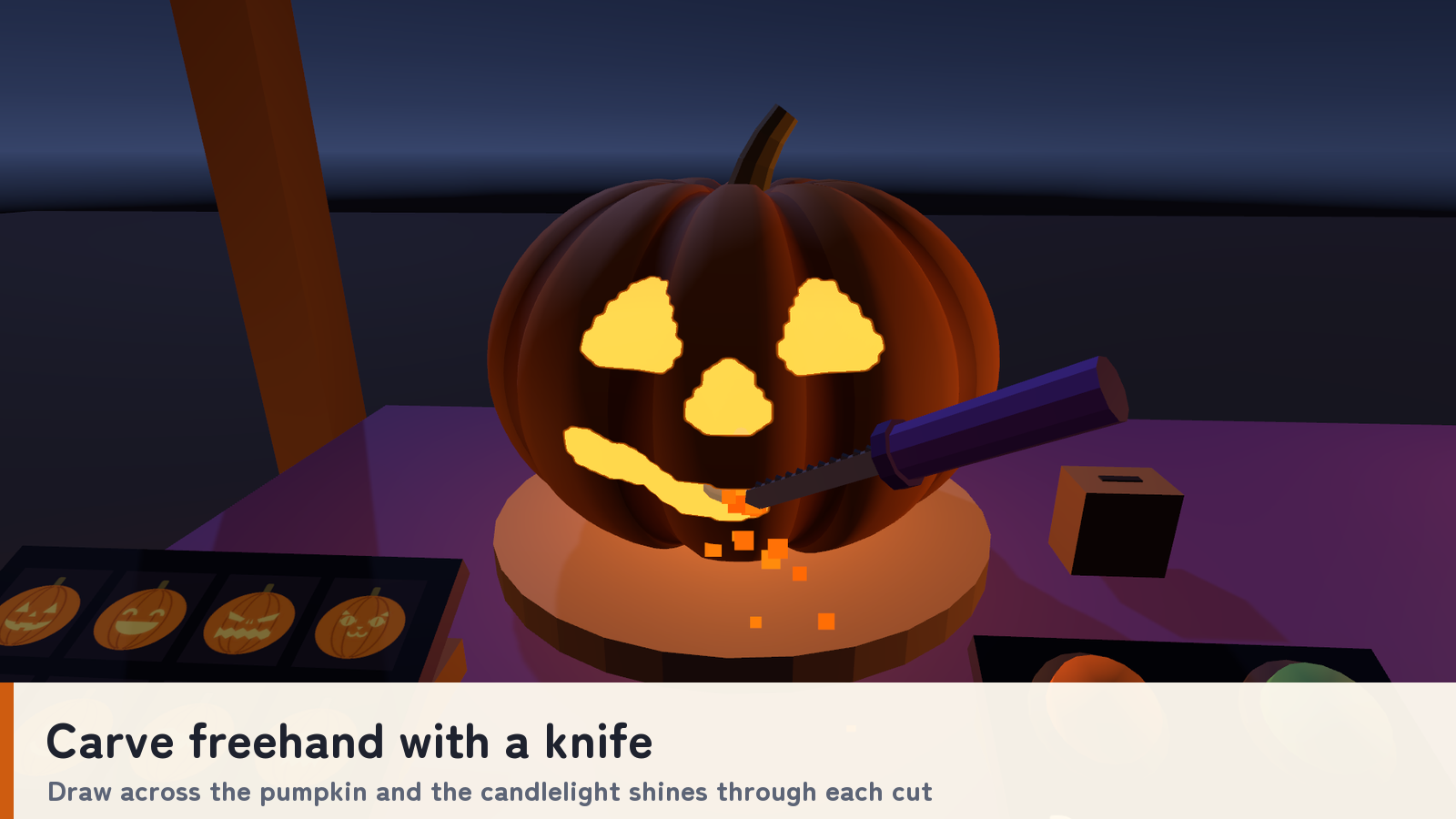 Jack-o'-Lantern Workshop | VRChat Carving & Decoration Prefabs