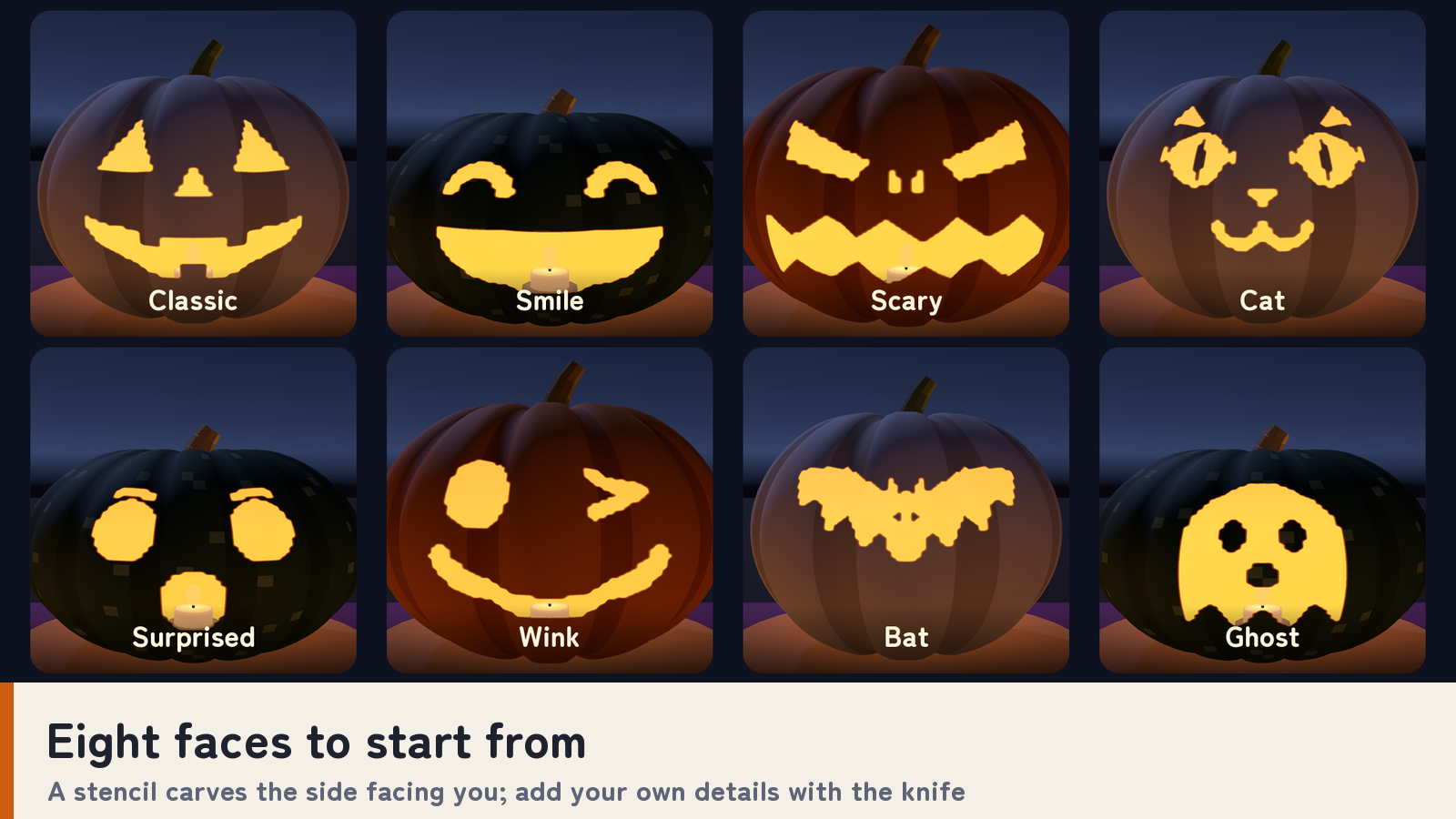 Jack-o'-Lantern Workshop | VRChat Carving & Decoration Prefabs