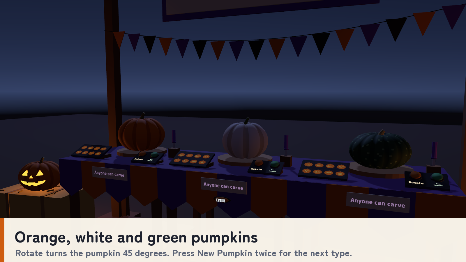 Jack-o'-Lantern Workshop | VRChat Carving & Decoration Prefabs