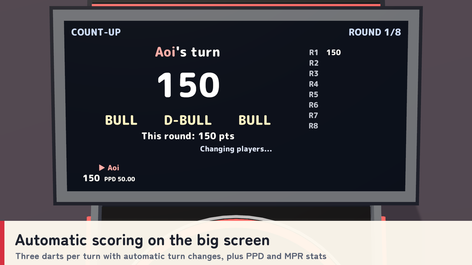 Darts Together | VRChat Soft-Tip Darts Machine for 1–4 Players
