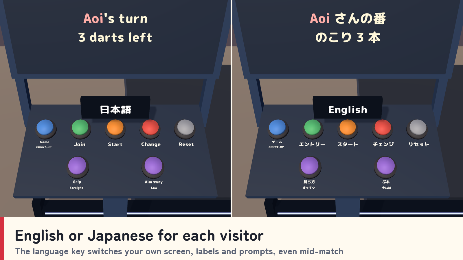 Darts Together | VRChat Soft-Tip Darts Machine for 1–4 Players