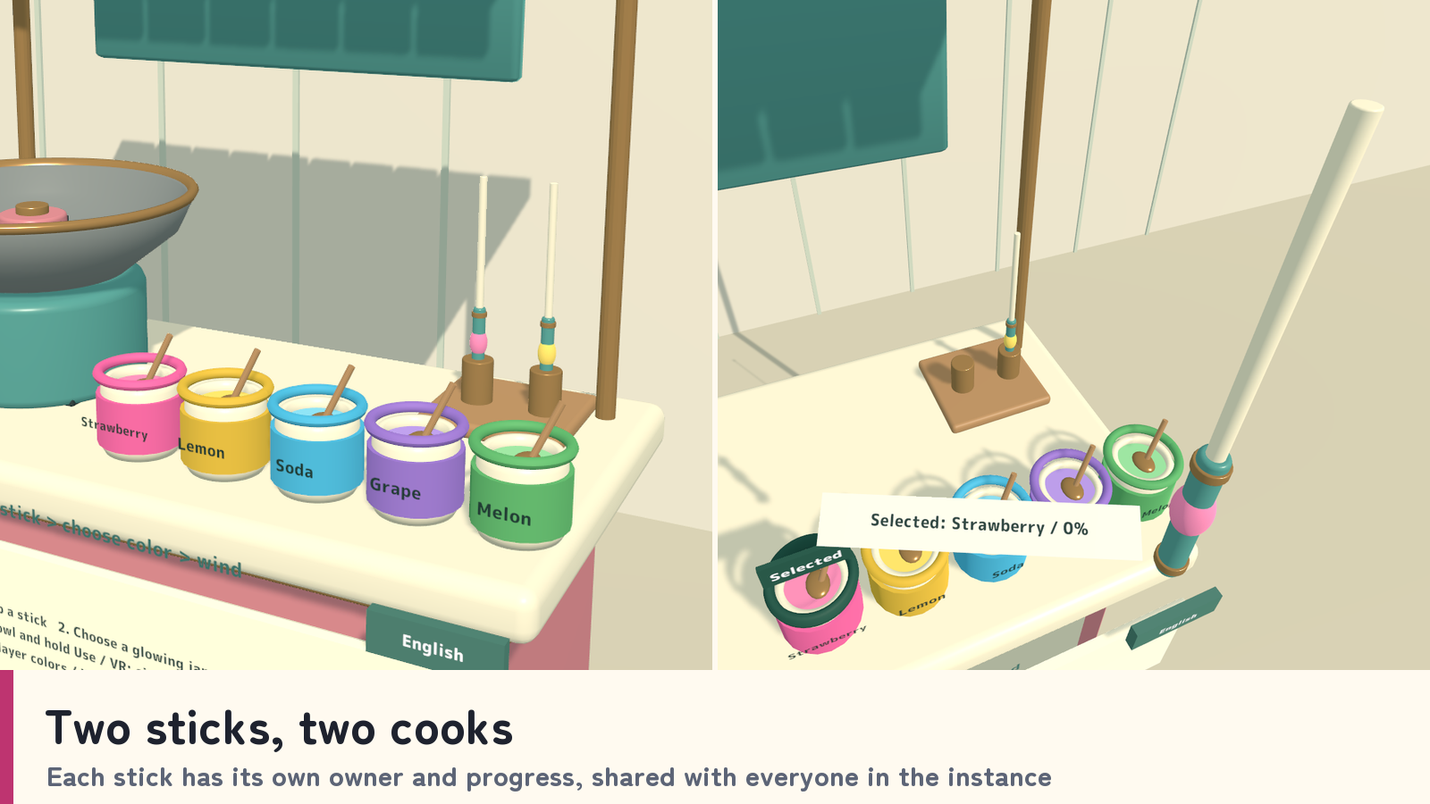 CLOUD SPIN | Color-Layered Cotton Candy Cart for VRChat Worlds