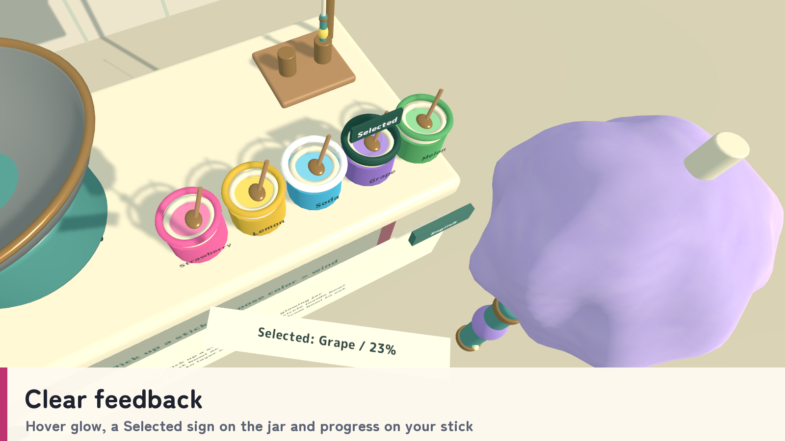CLOUD SPIN | Color-Layered Cotton Candy Cart for VRChat Worlds