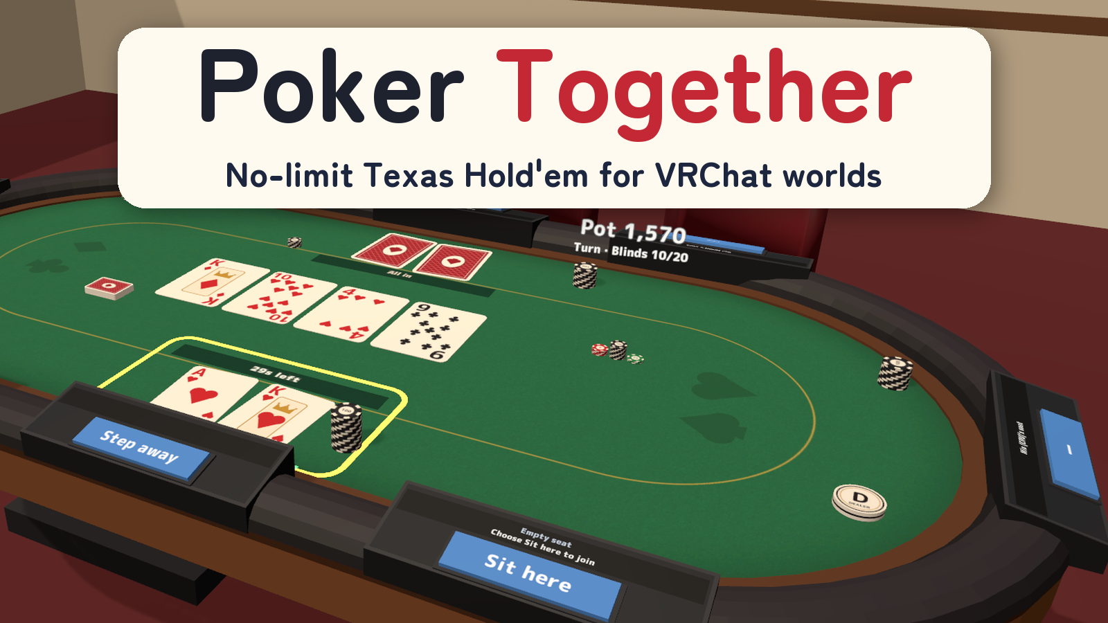 Poker Together | 8-Seat Texas Hold'em for VRChat