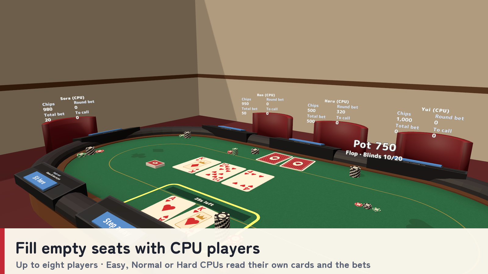 Poker Together | 8-Seat Texas Hold'em for VRChat