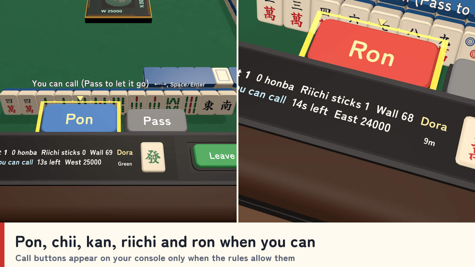 Riichi Mahjong Table | 4-Player Auto Table with CPU Players for VRChat