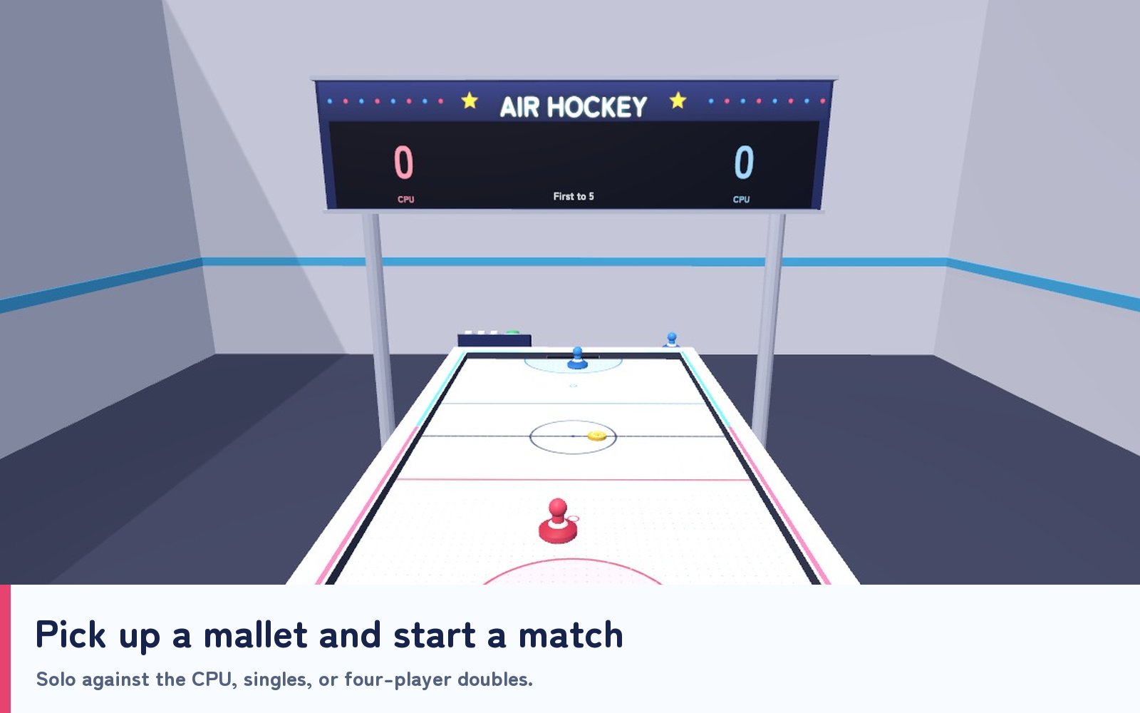 Multiplayer Air Hockey | Japanese & English VRChat World Prefab