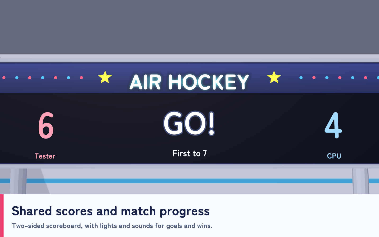Multiplayer Air Hockey | Japanese & English VRChat World Prefab
