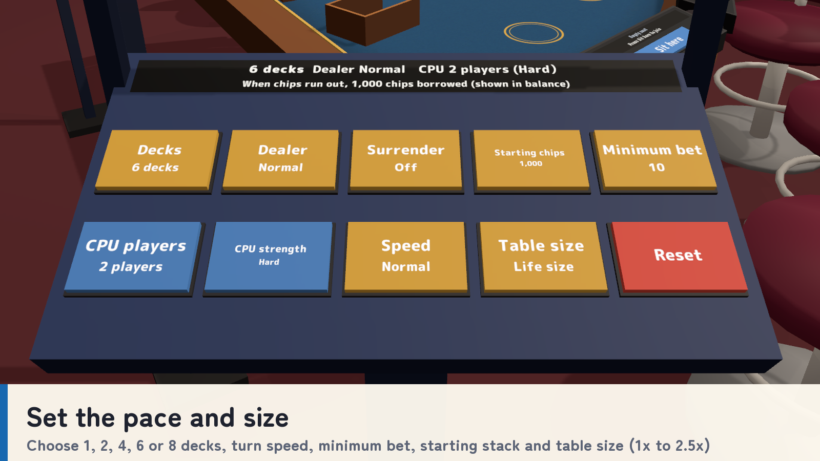 Blackjack Together | 7-Seat VRChat Table with CPU Players