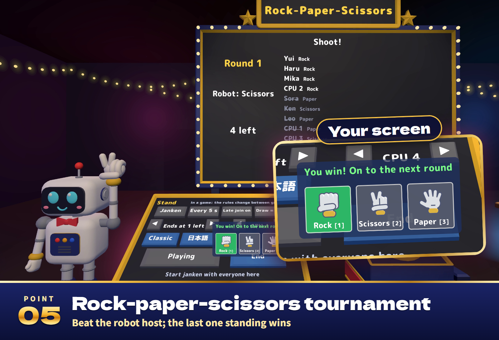 Bingo Party Together | Bingo, Prize Draw (Raffle) & Rock-Paper-Scissors for VRChat
