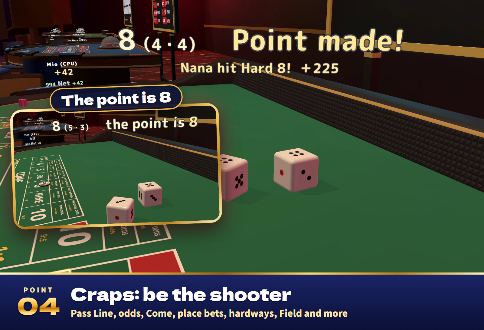 Casino Together | Baccarat, Sic Bo & Craps with CPU Players for VRChat