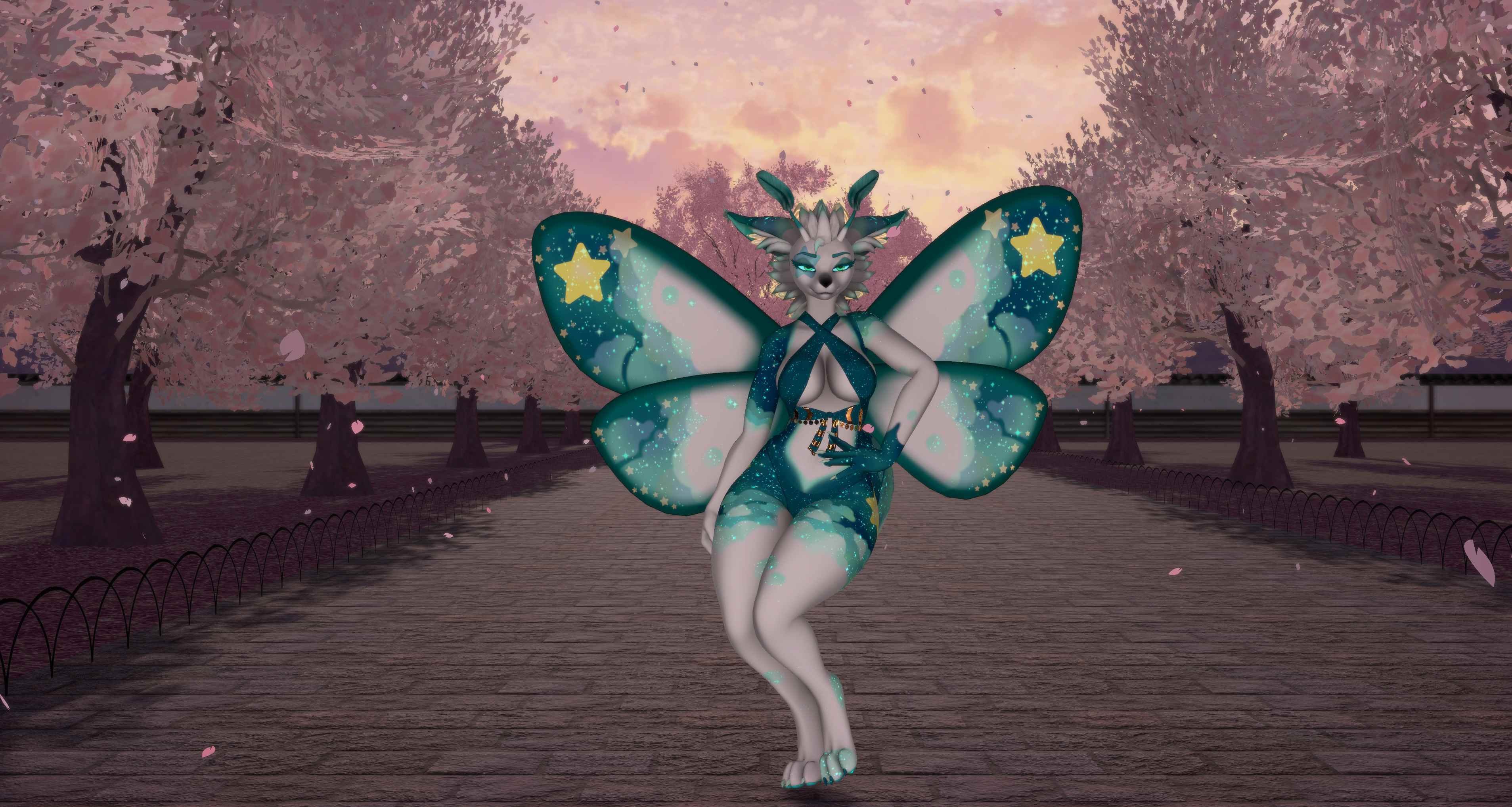 Starry Sky Moth Texture -Fox Moth