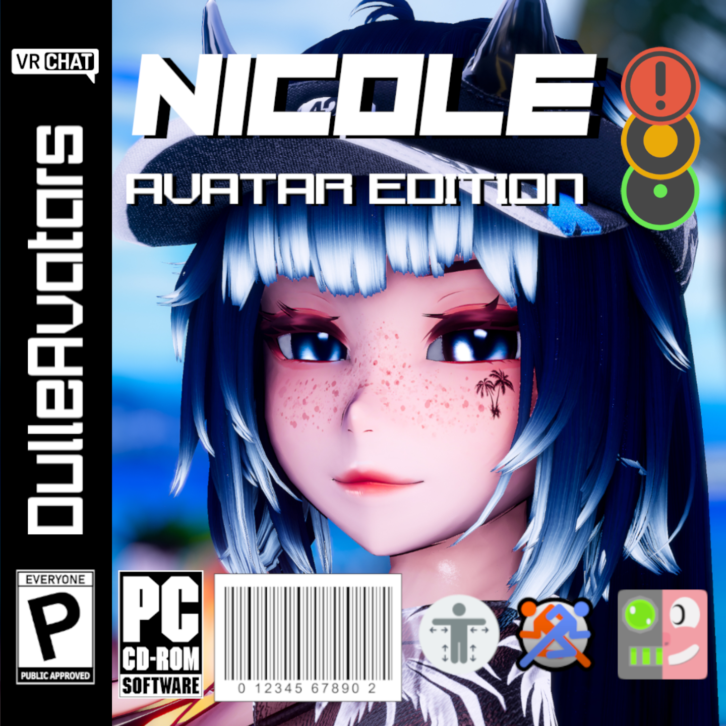 Nicole [PC + Quest] Optimized+VRCFury+Facetracking